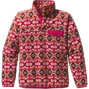 Patagonia Synchilla Aberdeen Jeweled Berry Snap T pullover